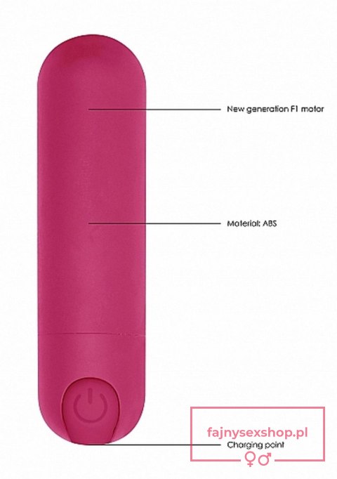 10 Speed Rechargeable Bullet - Pink 10 Speed Rechargeable Bullet - Pink