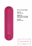 10 Speed Rechargeable Bullet - Pink 10 Speed Rechargeable Bullet - Pink