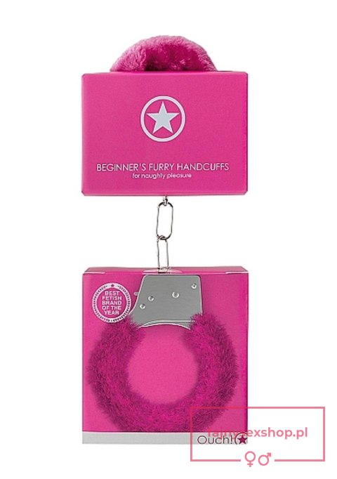 Beginner""s Handcuffs Furry - Pink Beginner""s Handcuffs Furry - Pink