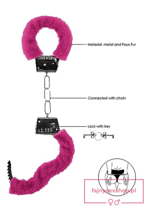 Beginner""s Handcuffs Furry - Pink Beginner""s Handcuffs Furry - Pink