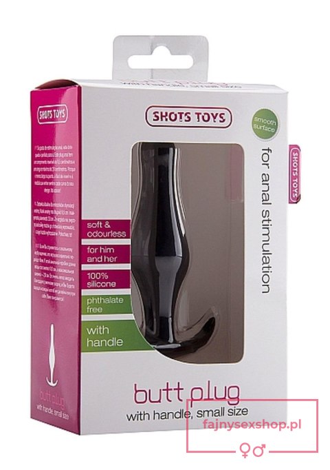 Butt Plug with Handle - Small - Black Butt Plug with Handle - Small - Black