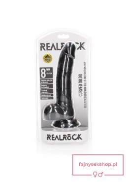 Curved Realistic Dildo Balls Suction Cup - 8