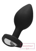 Diamond Heart Butt Plug - Regular - Black Diamond Heart Butt Plug - Regular - Black