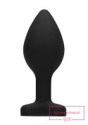 Diamond Heart Butt Plug - Regular - Black Diamond Heart Butt Plug - Regular - Black