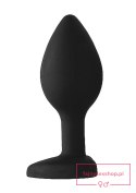 Diamond Heart Butt Plug - Regular - Black Diamond Heart Butt Plug - Regular - Black