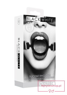 Silicone Ring Gag - With Adjustable Bonded Leather Straps