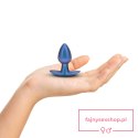 Smooth Silicone Anal Plug - Small - 2.6 / 6,5 cm - Metallic Blue Smooth Silicone Anal Plug - Small - 2.6 / 6,5 cm - Metallic Blue