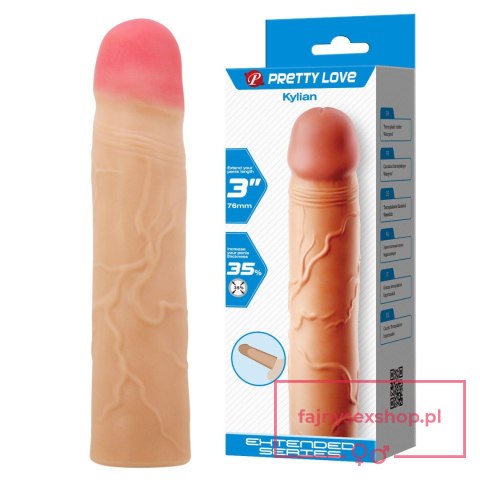 PRETTY LOVE - Kylian Flesh, Extend your penis lenghth 3'' (76mm) PRETTY LOVE - Kylian Flesh, Extend your penis lenghth 3'' (76mm)