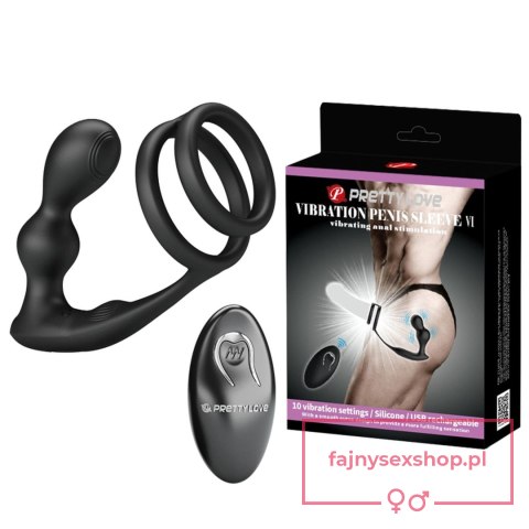 PRETTY LOVE - VIBRATION PENIS SLEEVE VI, vibrating anal stimulation PRETTY LOVE - VIBRATION PENIS SLEEVE VI, vibrating anal stimulation