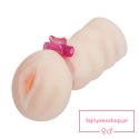 BAILE- Masturbator with vibrating ring, flesh-coloured BAILE- Masturbator with vibrating ring, flesh-coloured