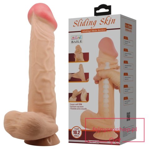 BAILE - Sliding Skin 10,2'' Flesh Suction base Bendable TPR