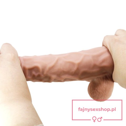 BAILE - Sliding Skin 9,4'' Flesh Bendable Suction base TPR BAILE - Sliding Skin 9,4'' Flesh Bendable Suction base TPR