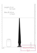 Ass Spike Dildo - 42 cm - Black