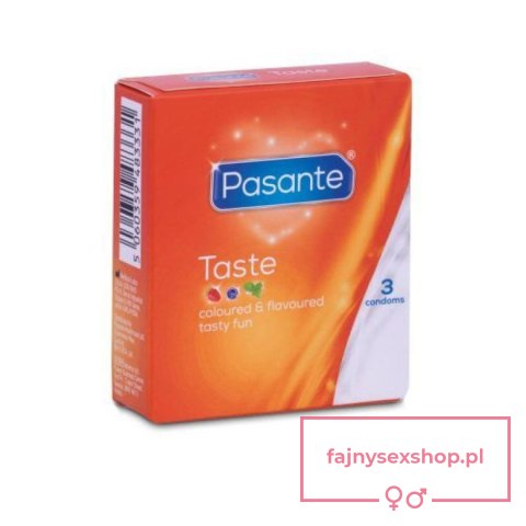 Pasante Taste Mixed condoms 3pcs Pasante Taste Mixed condoms 3pcs