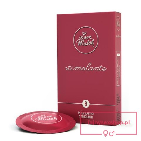 Prezerwatywy-Love Match Stimolante - 6 pcs pack Prezerwatywy-Love Match Stimolante - 6 pcs pack