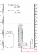 6"" / 15 cm Realistic Dildo With Balls - Transparent 6"" / 15 cm Realistic Dildo With Balls - Transparent