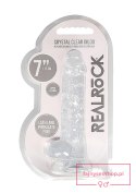 7"" / 18 cm Realistic Dildo With Balls - Transparent 7"" / 18 cm Realistic Dildo With Balls - Transparent