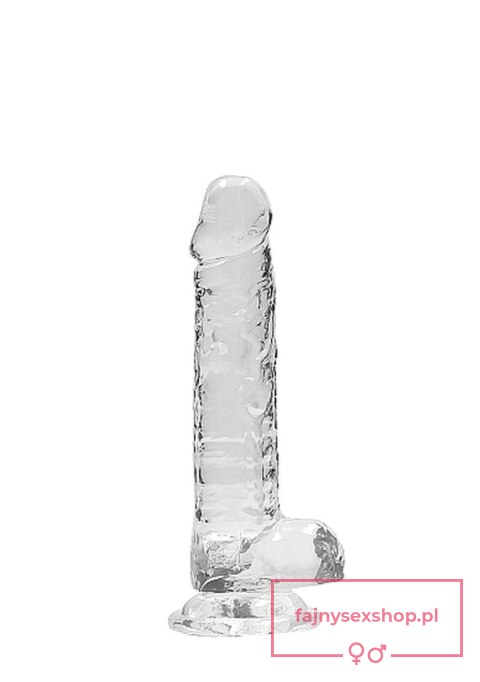 7"" / 18 cm Realistic Dildo With Balls - Transparent 7"" / 18 cm Realistic Dildo With Balls - Transparent