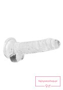7"" / 18 cm Realistic Dildo With Balls - Transparent 7"" / 18 cm Realistic Dildo With Balls - Transparent