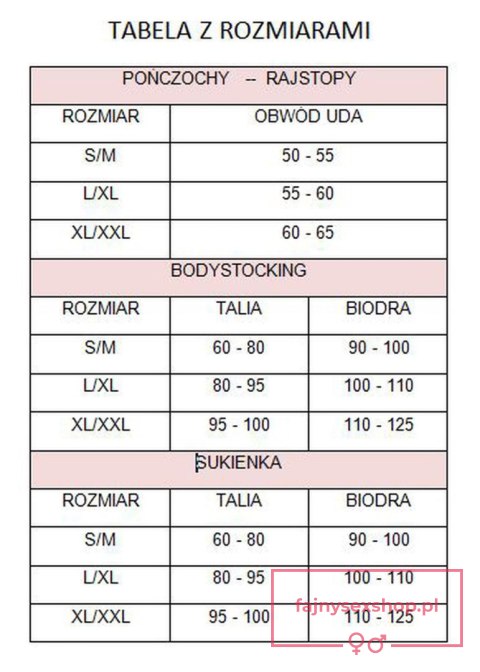 Bielizna-Bodystocking Czarny L/XL """"Kiss Me"""" Bielizna-Bodystocking Czarny L/XL """"Kiss Me""""