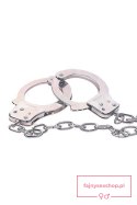 CHROME HANDCUFFS METAL HANDCUFFS W. KEY CHROME HANDCUFFS METAL HANDCUFFS W. KEY