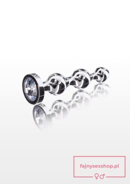 Diamond Star Beads Medium Silver