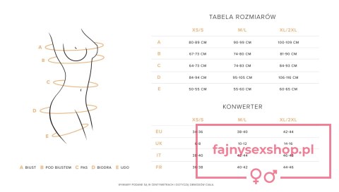 Donarella komplet 3-częściowy otwarty M/L Donarella komplet 3-częściowy otwarty M/L