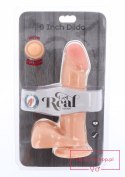Dual Density Dildo 8inch Balls Light skin tone Dual Density Dildo 8inch Balls Light skin tone