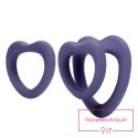 Heart Cockring Set - Violet Storm Heart Cockring Set - Violet Storm