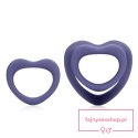 Heart Cockring Set - Violet Storm Heart Cockring Set - Violet Storm