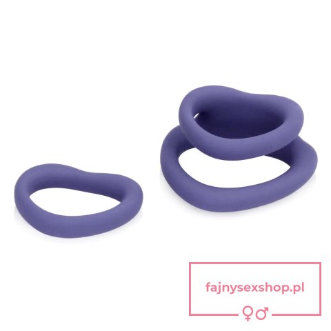 Heart Cockring Set - Violet Storm Heart Cockring Set - Violet Storm