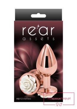 Rose Buttplug Medium White