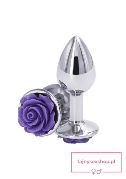Rose Buttplug Small Purple Rose Buttplug Small Purple