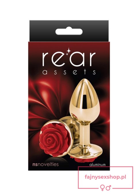 Rose Buttplug Small Red Rose Buttplug Small Red