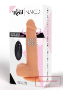 Rotating Beads Vibrating Dildo Light skin tone