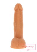 Rotating Beads Vibrating Dildo Light skin tone