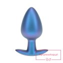 Smooth Silicone Anal Plug - Large - 3.5" / 8,9 cm - Metallic Blue Smooth Silicone Anal Plug - Large - 3.5" / 8,9 cm - Metallic Blue