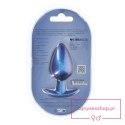 Smooth Silicone Anal Plug - Large - 3.5" / 8,9 cm - Metallic Blue Smooth Silicone Anal Plug - Large - 3.5" / 8,9 cm - Metallic Blue