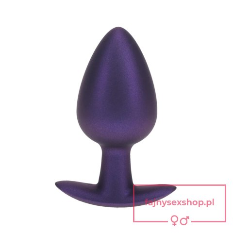 Smooth Silicone Anal Plug - Large - 3.5" / 8,9 cm - Metallic Purple Smooth Silicone Anal Plug - Large - 3.5" / 8,9 cm - Metallic Purple