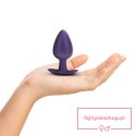 Smooth Silicone Anal Plug - Large - 3.5" / 8,9 cm - Metallic Purple Smooth Silicone Anal Plug - Large - 3.5" / 8,9 cm - Metallic Purple