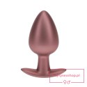 Smooth Silicone Anal Plug - Large - 3.5" / 8,9 cm - Rose Gold Smooth Silicone Anal Plug - Large - 3.5" / 8,9 cm - Rose Gold