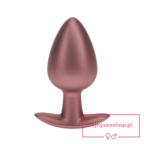 Smooth Silicone Anal Plug - Large - 3.5" / 8,9 cm - Rose Gold Smooth Silicone Anal Plug - Large - 3.5" / 8,9 cm - Rose Gold