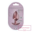 Smooth Silicone Anal Plug - Large - 3.5" / 8,9 cm - Rose Gold Smooth Silicone Anal Plug - Large - 3.5" / 8,9 cm - Rose Gold