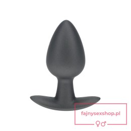 Smooth Silicone Anal Plug - Medium - 3.1 / 7,9 cm - Gunmetal