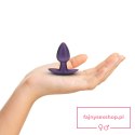 Smooth Silicone Anal Plug - Small - 2.6 / 6,5 cm - Metallic Purple Smooth Silicone Anal Plug - Small - 2.6 / 6,5 cm - Metallic Purple