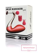Stymulator - Swan massager, interchangeable heads - USB 9 Functions / APP Mobile