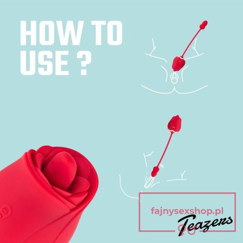 Teazers Rose Vibrator and Clitoris Stimulator Teazers Rose Vibrator and Clitoris Stimulator