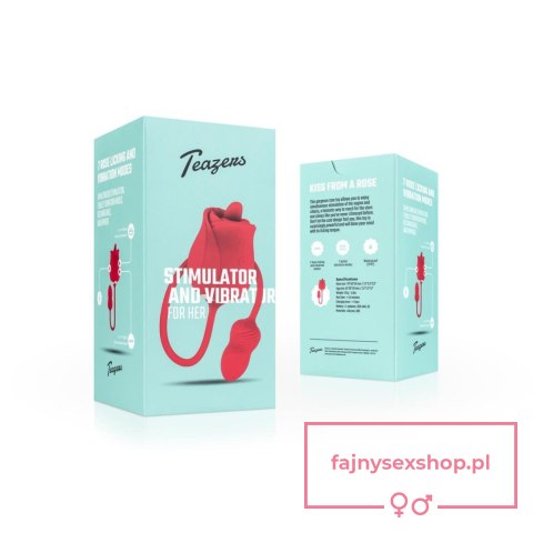 Teazers Rose Vibrator and Clitoris Stimulator Teazers Rose Vibrator and Clitoris Stimulator