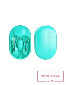 ABS, 3 intensities of electric stimulation, 7 vibration settings, USB rechargeable.