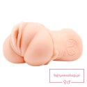 CRAZY BULL - Realistic Vagina Masturbator, Vibration Water lubricant, 3 AAA batteries